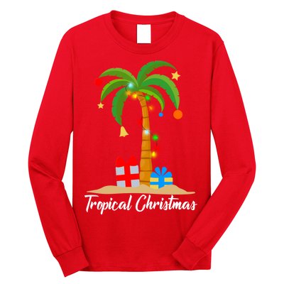 Tropical Christmas Long Sleeve Shirt