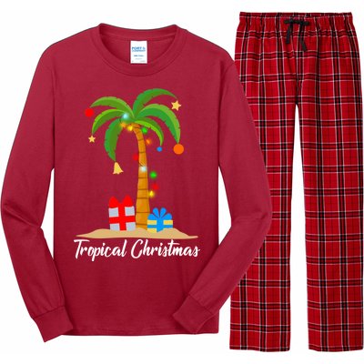 Tropical Christmas Long Sleeve Pajama Set