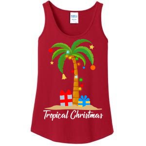 Tropical Christmas Ladies Essential Tank