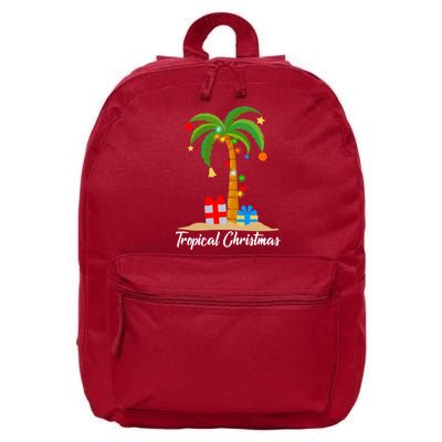 Tropical Christmas 16 in Basic Backpack