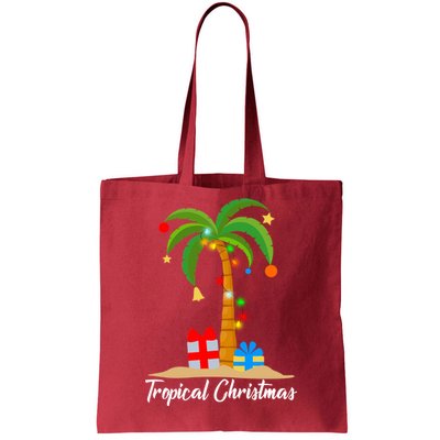 Tropical Christmas Tote Bag