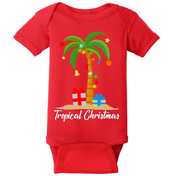 Tropical Christmas Baby Bodysuit