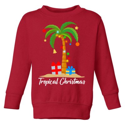 Tropical Christmas Toddler Sweatshirt