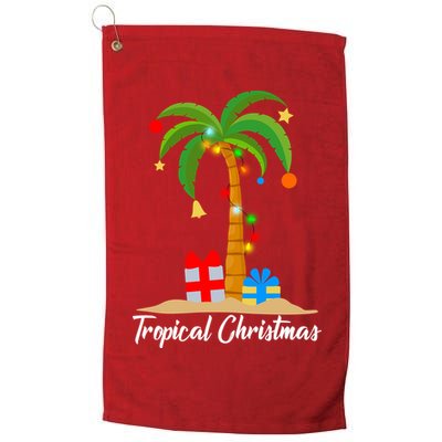 Tropical Christmas Golf Towel