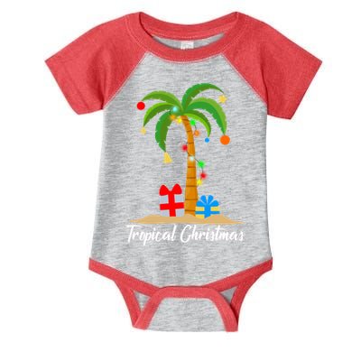 Tropical Christmas Infant Baby Jersey Bodysuit