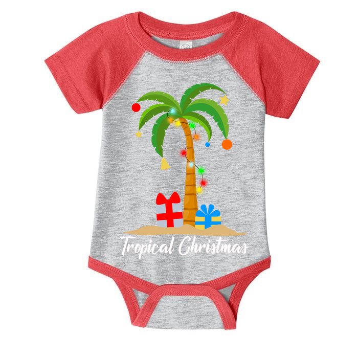 Tropical Christmas Infant Baby Jersey Bodysuit