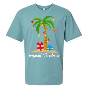 Tropical Christmas Sueded Cloud Jersey T-Shirt