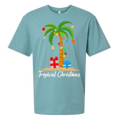 Tropical Christmas Sueded Cloud Jersey T-Shirt