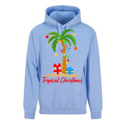 Tropical Christmas Unisex Surf Hoodie