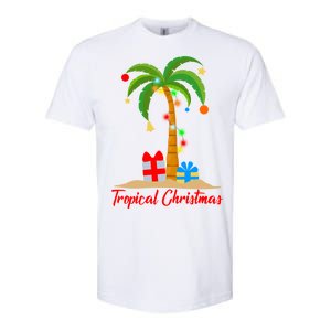 Tropical Christmas Softstyle CVC T-Shirt