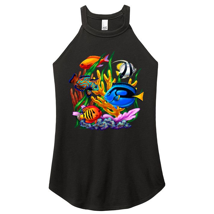 Tropical Fish Women's Perfect Tri Rocker Tank
