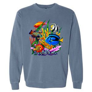 Tropical Fish Garment-Dyed Sweatshirt