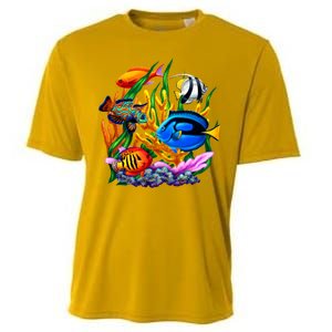 Tropical Fish Cooling Performance Crew T-Shirt