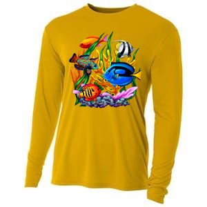 Tropical Fish Cooling Performance Long Sleeve Crew