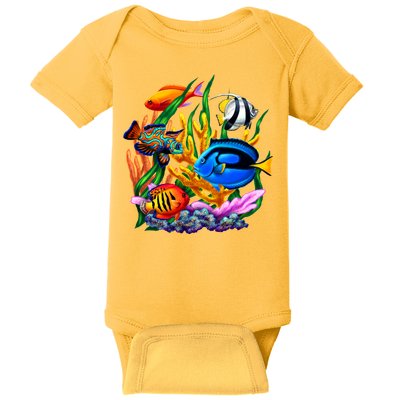 Tropical Fish Baby Bodysuit