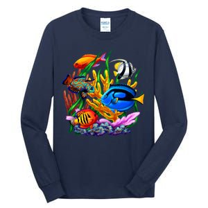 Tropical Fish Tall Long Sleeve T-Shirt