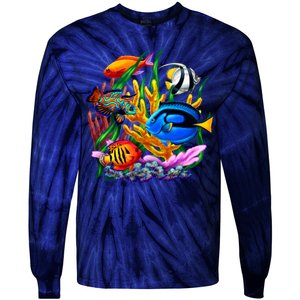 Tropical Fish Tie-Dye Long Sleeve Shirt