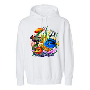 Tropical Fish Garment-Dyed Fleece Hoodie