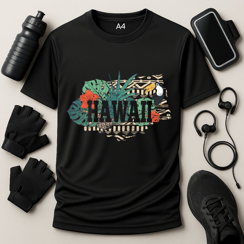 Tropical Paradise Classic Hawaii Bird Cooling Performance Crew T-Shirt