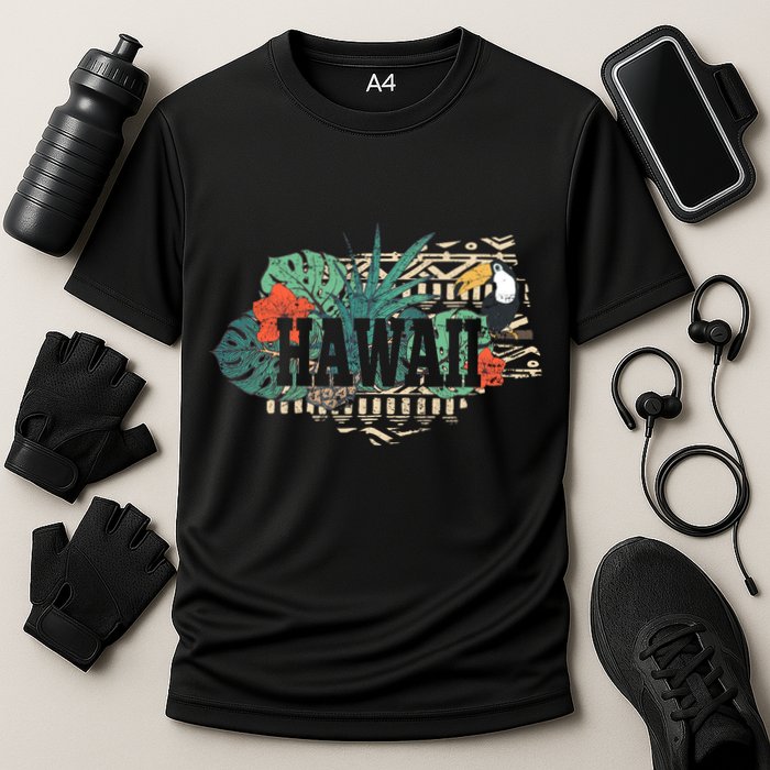 Tropical Paradise Classic Hawaii Bird Cooling Performance Crew T-Shirt
