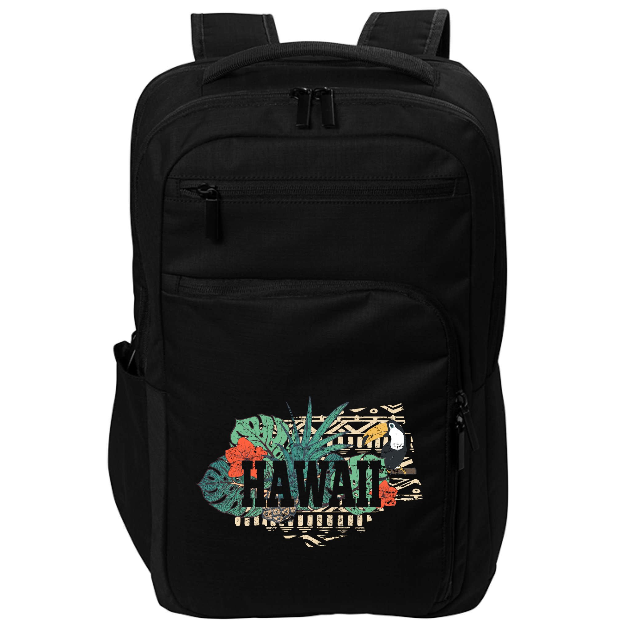 Tropical Paradise Classic Hawaii Bird Impact Tech Backpack