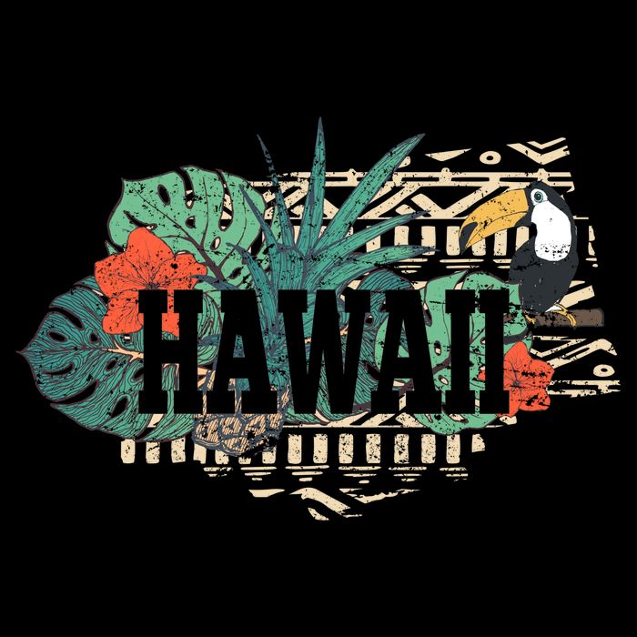 Tropical Paradise Classic Hawaii Bird Sustainable Bucket Hat