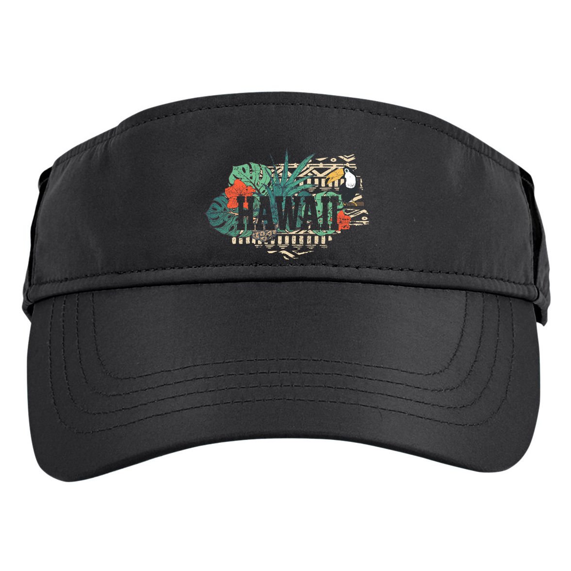 Tropical Paradise Classic Hawaii Bird Adult Drive Performance Visor