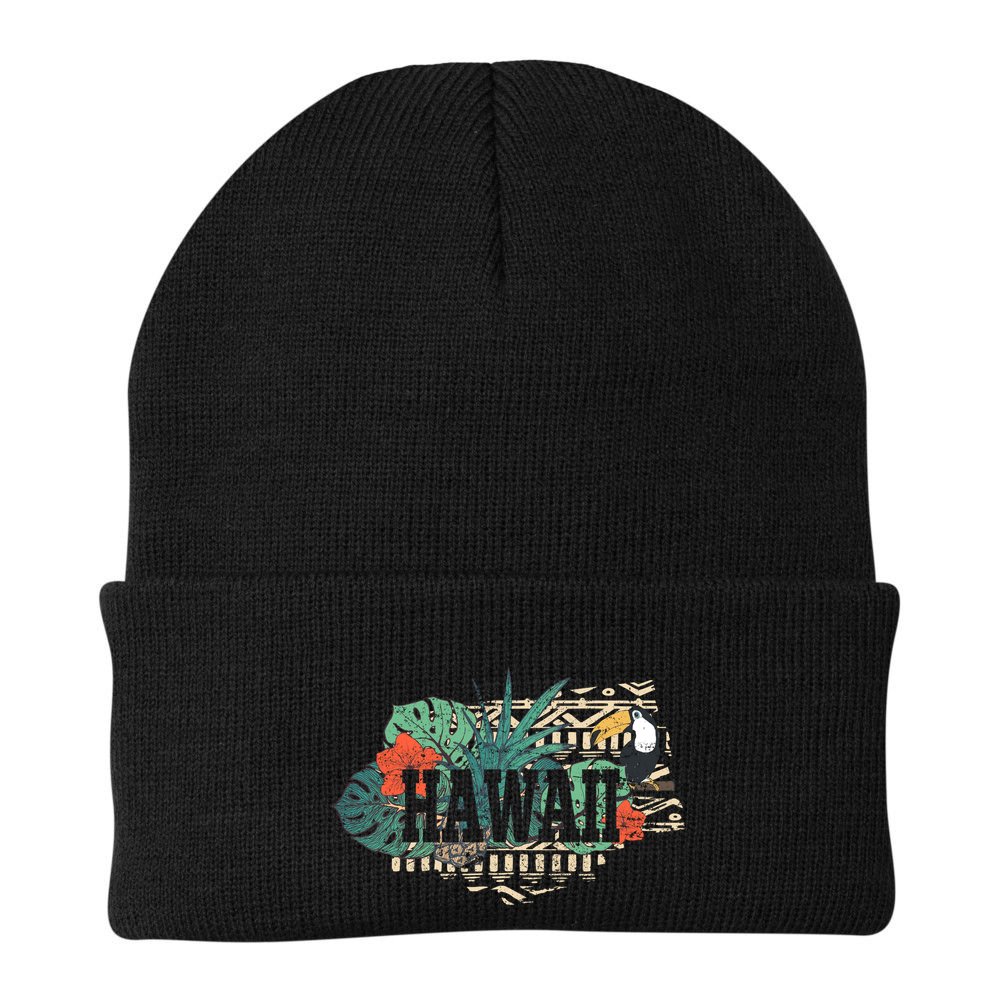 Tropical Paradise Classic Hawaii Bird Beanie