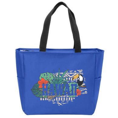 Tropical Paradise Classic Hawaii Bird Zip Tote Bag