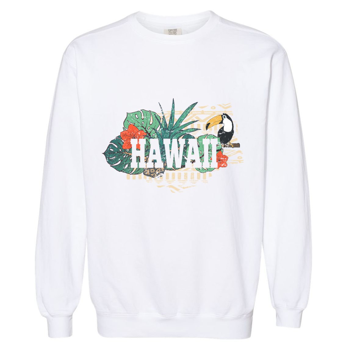 Tropical Paradise Classic Hawaii Bird Garment-Dyed Sweatshirt