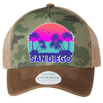 Tropical Retro San Diego Legacy Tie Dye Trucker Hat