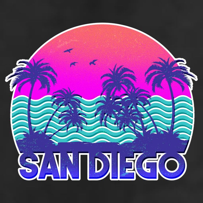 Tropical Retro San Diego Cool Comfort Performance Bucket Hat