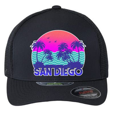 Tropical Retro San Diego Flexfit Unipanel Trucker Cap