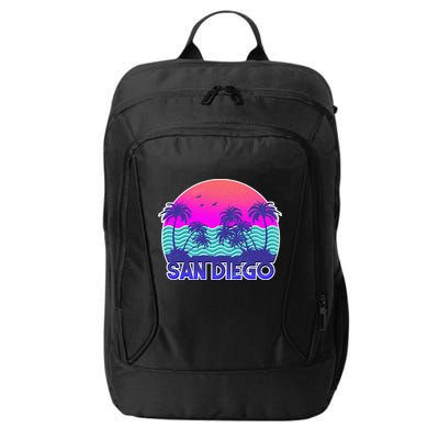 Tropical Retro San Diego City Backpack
