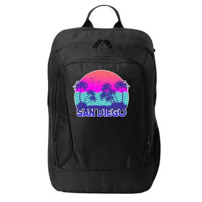 Tropical Retro San Diego City Backpack