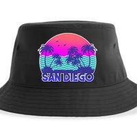 Tropical Retro San Diego Sustainable Bucket Hat