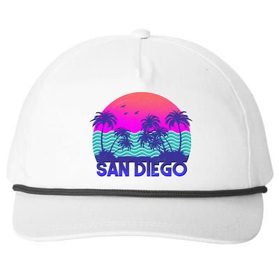 Tropical Retro San Diego Snapback Five-Panel Rope Hat