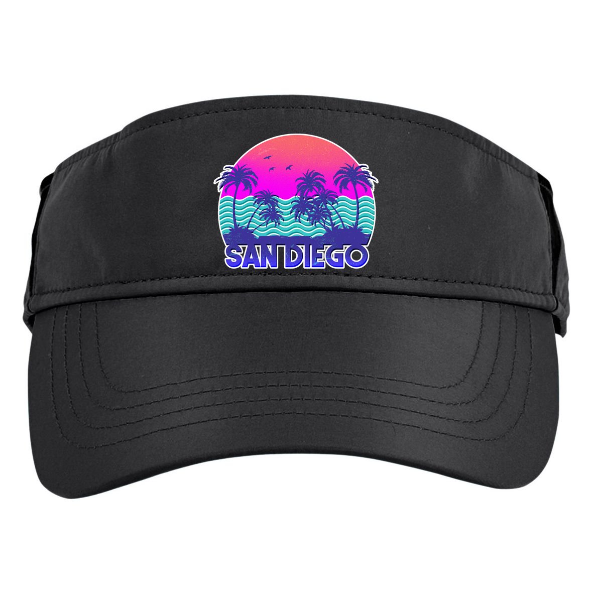 Tropical Retro San Diego Adult Drive Performance Visor