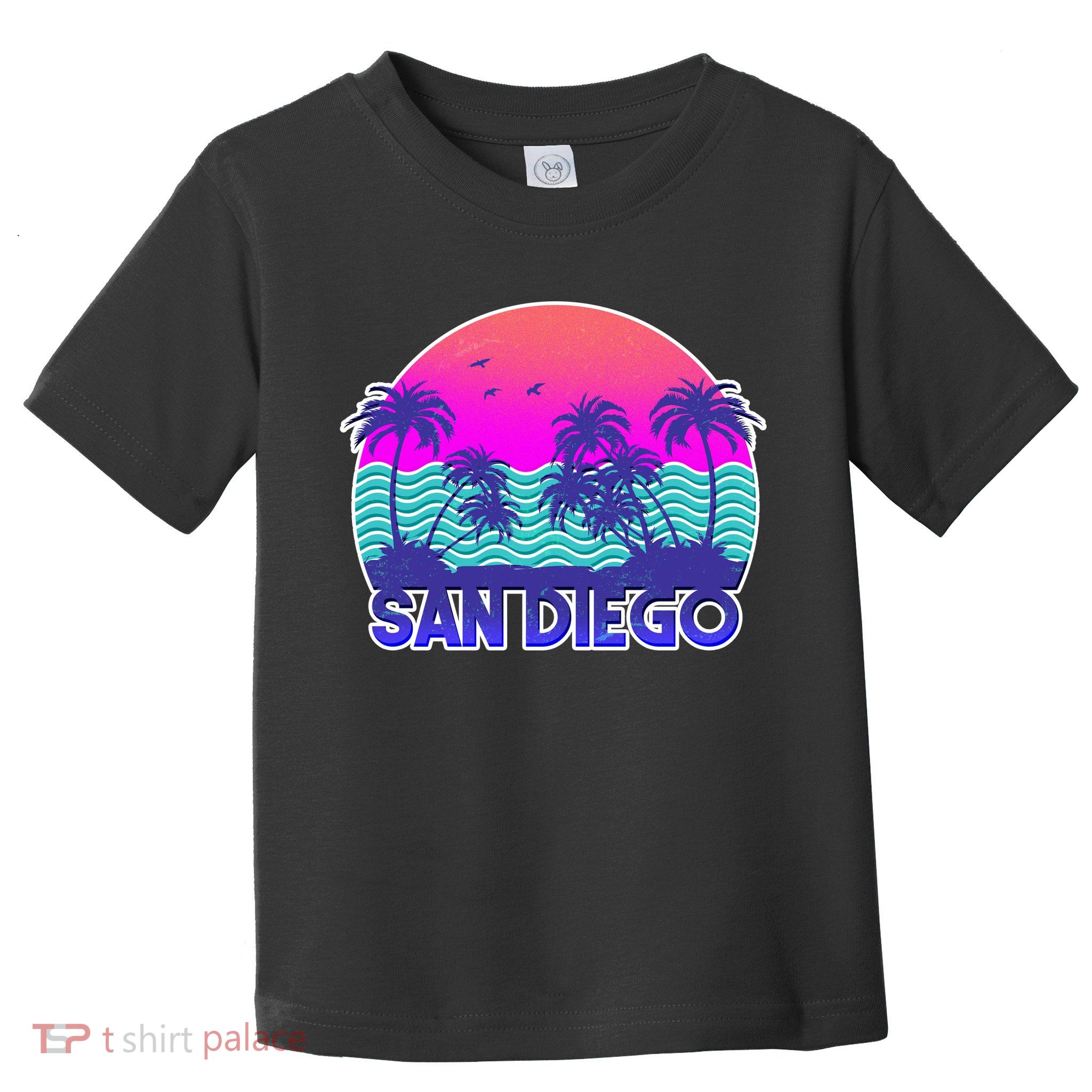 Tropical Retro San Diego Toddler T-Shirt