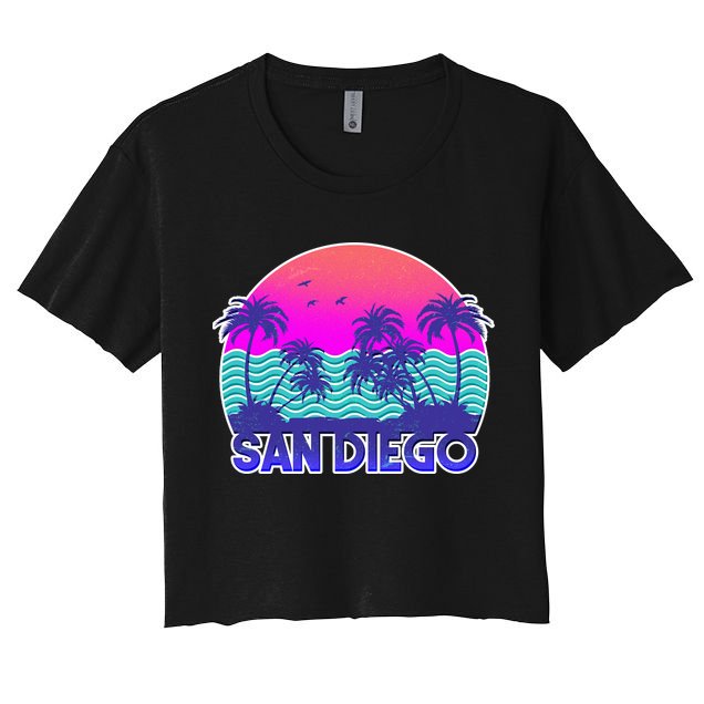 Tropical Retro San Diego Crop Top