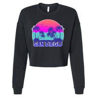 Tropical Retro San Diego Cropped Pullover Crew
