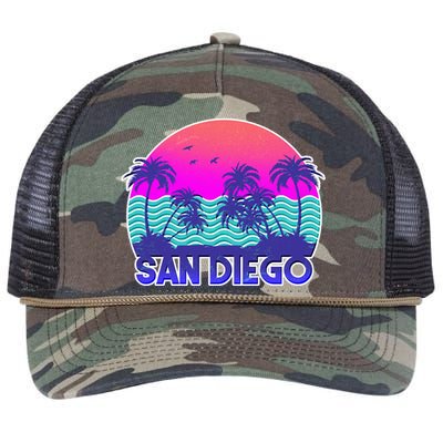 Tropical Retro San Diego Retro Rope Trucker Hat Cap