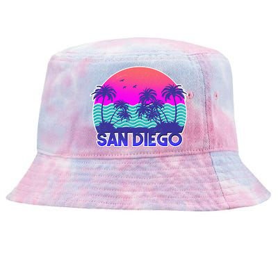 Tropical Retro San Diego Tie-Dyed Bucket Hat