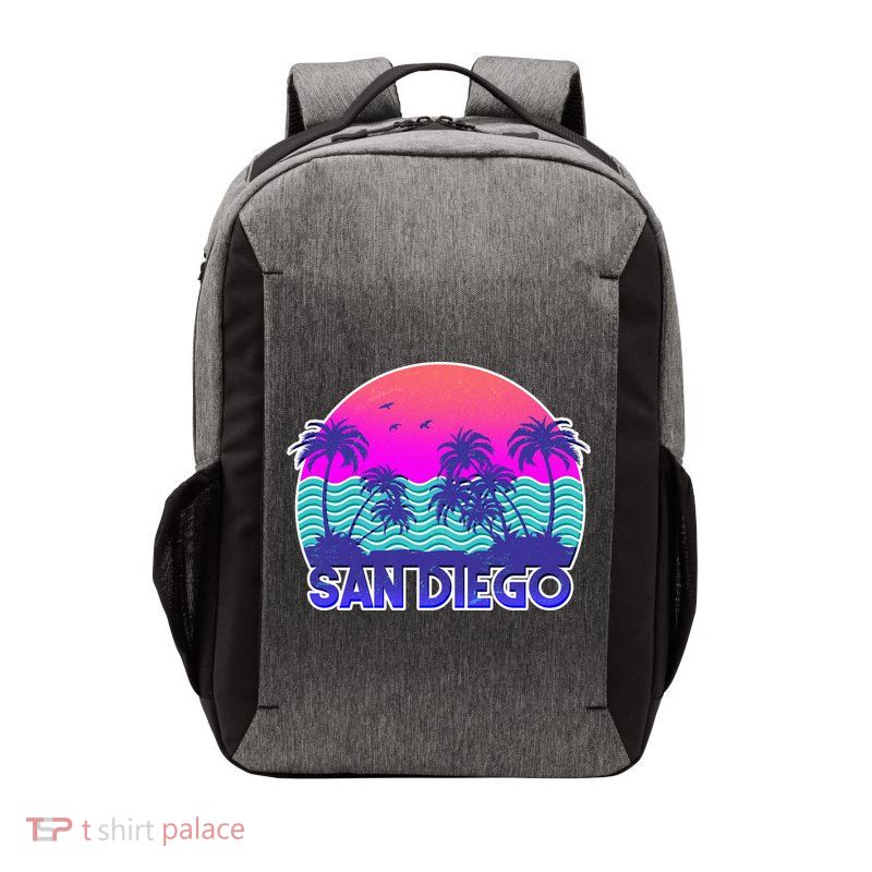 Tropical Retro San Diego Vector Backpack