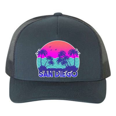 Tropical Retro San Diego Yupoong Adult 5-Panel Trucker Hat