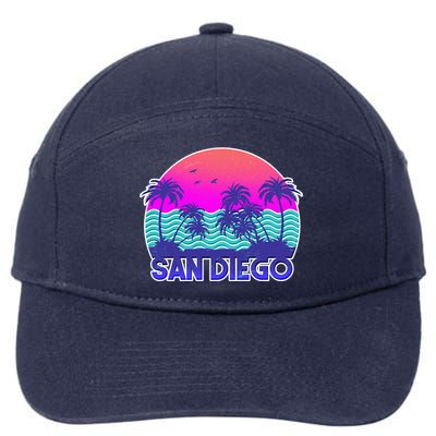 Tropical Retro San Diego 7-Panel Snapback Hat