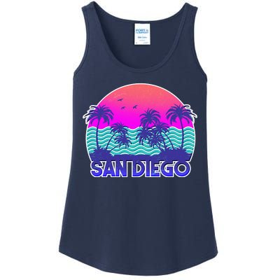 Tropical Retro San Diego Ladies Essential Tank