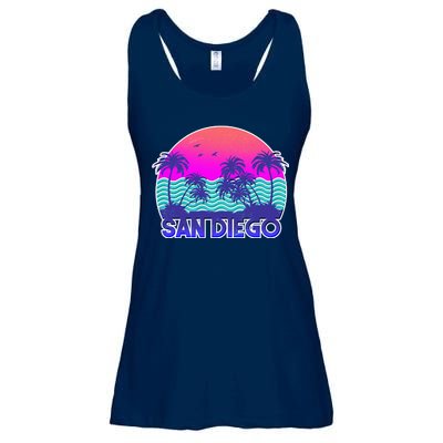 Tropical Retro San Diego Ladies Essential Flowy Tank