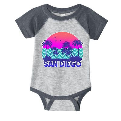 Tropical Retro San Diego Infant Baby Jersey Bodysuit