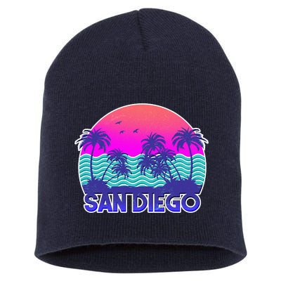 Tropical Retro San Diego Short Acrylic Beanie